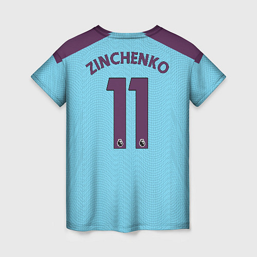 Женская футболка Zinchenko home 19-20 / 3D-принт – фото 2