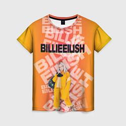 Футболка женская Billie Eilish: Yellow Mood, цвет: 3D-принт