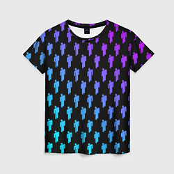 Женская футболка Billie Eilish: Neon Pattern