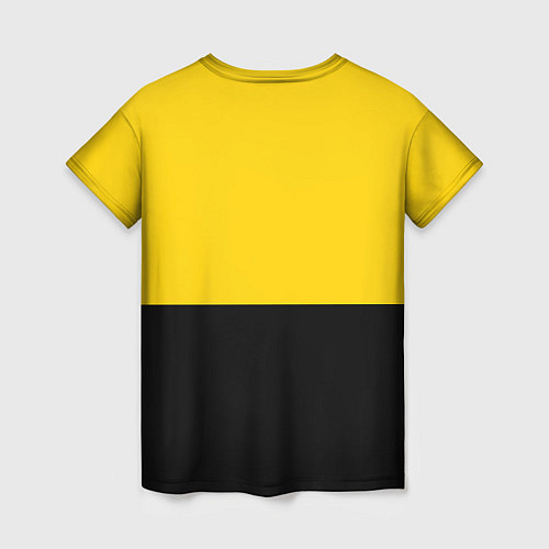 Женская футболка BILLIE EILISH: Yellow & Black / 3D-принт – фото 2