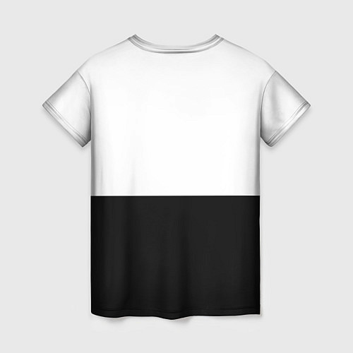 Женская футболка BILLIE EILISH: White & Black / 3D-принт – фото 2