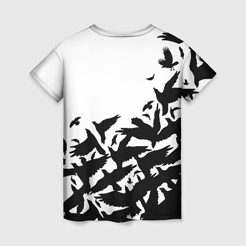 Женская футболка L letter bird / 3D-принт – фото 2