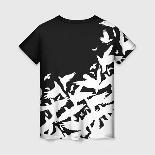 Женская футболка L flying birds / 3D-принт – фото 2