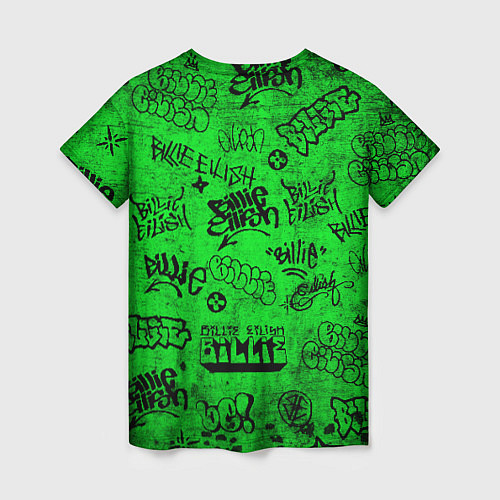 Женская футболка BILLIE EILISH: Grunge Graffiti / 3D-принт – фото 2