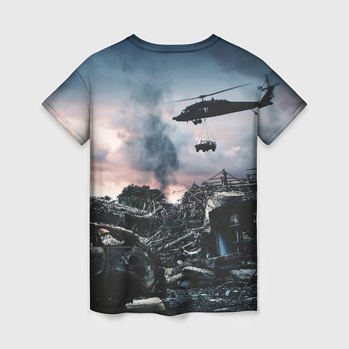 Женская футболка S T A L K E R Чернобыль / 3D-принт – фото 2
