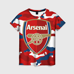 Футболка женская Arsenal, цвет: 3D-принт