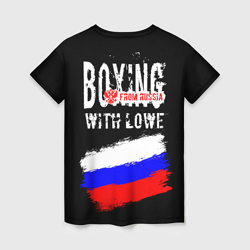 Женская футболка Boxing from Russia / 3D-принт – фото 2