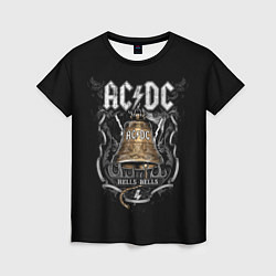 Женская футболка ACDC - hells bells