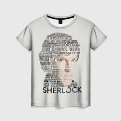 Женская футболка Sherlock