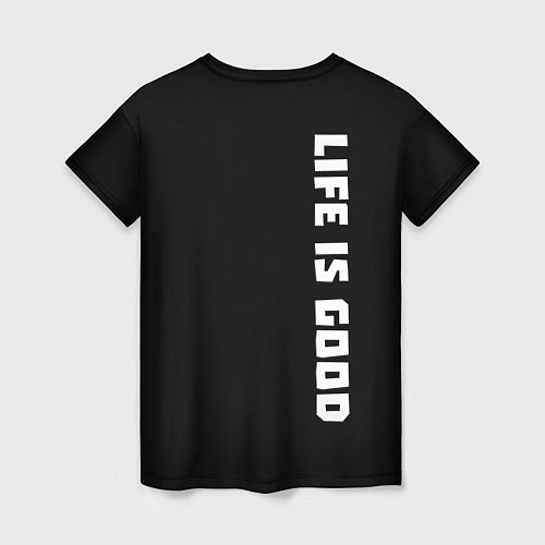 Женская футболка Жизнь прекрасна / 3D-принт – фото 2