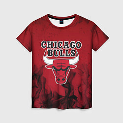 Футболка женская CHICAGO BULLS, цвет: 3D-принт