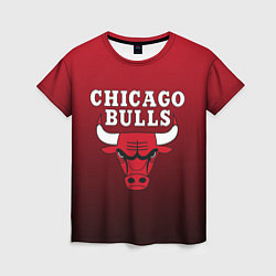 Футболка женская CHICAGO BULLS, цвет: 3D-принт