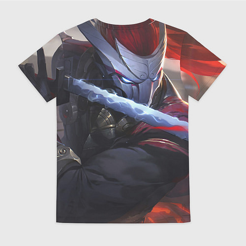 Женская футболка Кровавая Луна Ясуо / 3D-принт – фото 2