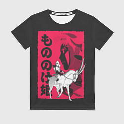 Футболка женская Princess Mononoke, цвет: 3D-принт