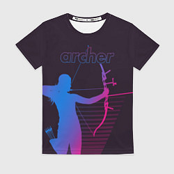 Футболка женская Archer, цвет: 3D-принт