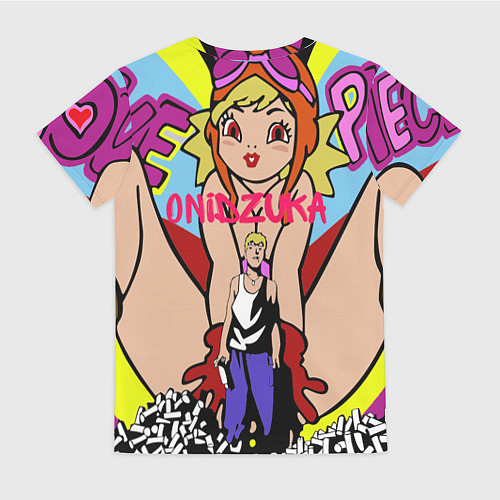 Женская футболка GTO Онидзука графити / 3D-принт – фото 2