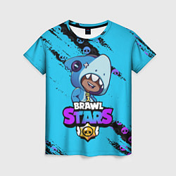 Женская футболка Brawl Stars LEON SHARK