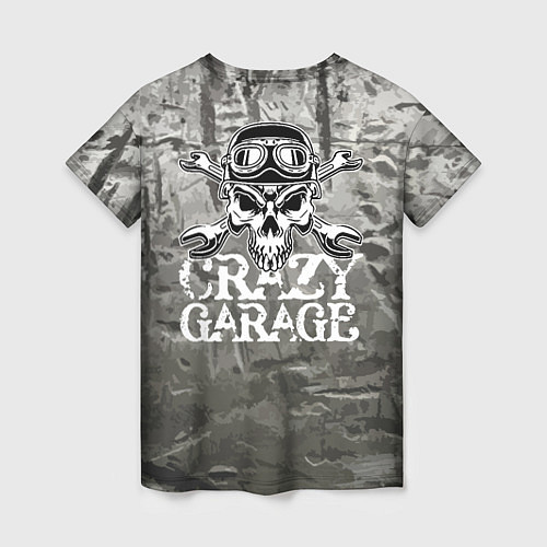 Женская футболка Crazy garage / 3D-принт – фото 2