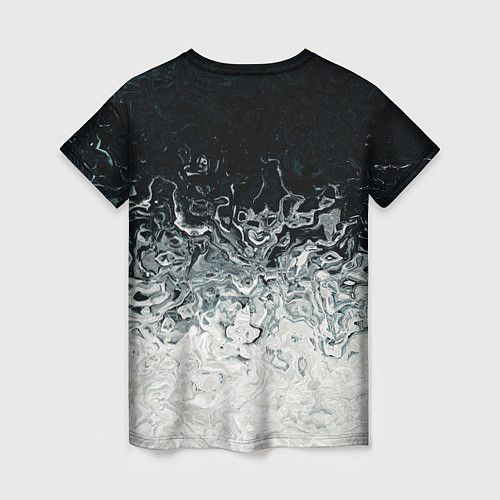 Женская футболка Вода абстракция / 3D-принт – фото 2