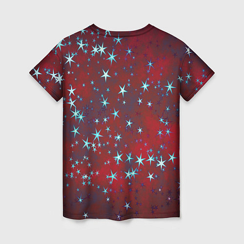 Женская футболка Звезды / 3D-принт – фото 2