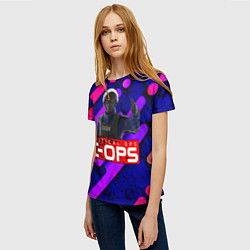 Футболка женская C-OPS, цвет: 3D-принт — фото 2