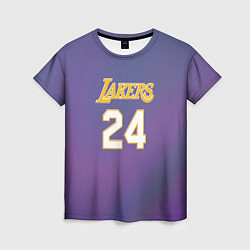 Футболка женская Los Angeles Lakers Kobe Brya, цвет: 3D-принт