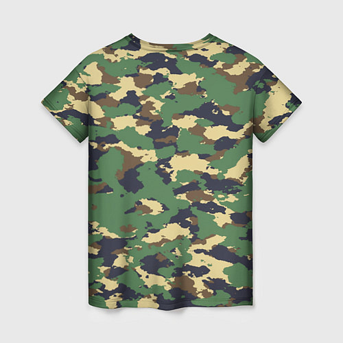 Женская футболка Камуфляж: лесной / 3D-принт – фото 2