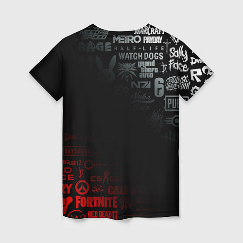 Женская футболка RESIDENT EVIL UMBRELLA CORP / 3D-принт – фото 2