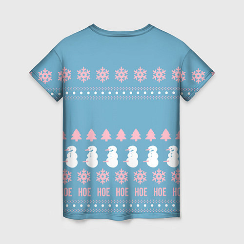 Женская футболка Pornhub - christmas sweater / 3D-принт – фото 2