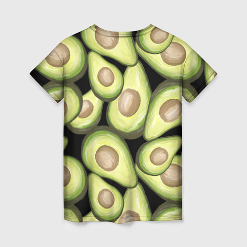 Женская футболка Avocado background / 3D-принт – фото 2
