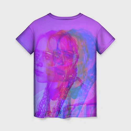 Женская футболка Billie Glitch Пастель / 3D-принт – фото 2