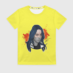 Футболка женская Billie Yellow and Red, цвет: 3D-принт