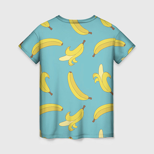 Женская футболка Банановый дождь / 3D-принт – фото 2