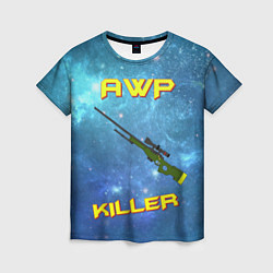 Футболка женская AWP killer, цвет: 3D-принт