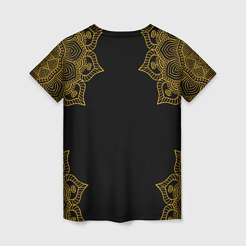 Женская футболка Golden dragonfly / 3D-принт – фото 2