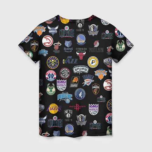 Женская футболка NBA Pattern / 3D-принт – фото 2