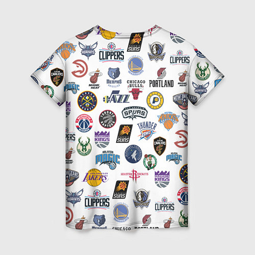 Женская футболка NBA Pattern / 3D-принт – фото 2