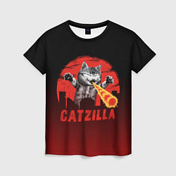 Женская футболка CATZILLA