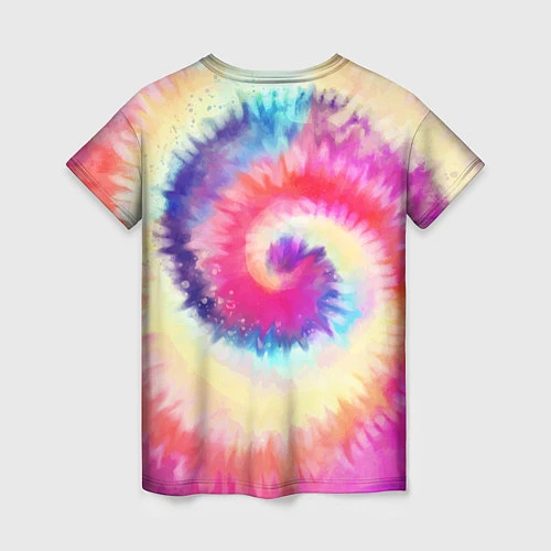 Женская футболка Tie Dye vortex / 3D-принт – фото 2