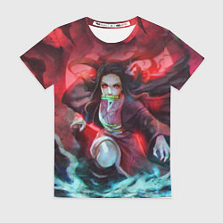 Футболка женская KIMETSU NO YAIBA, цвет: 3D-принт