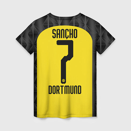 Женская футболка Sancho home UEFA 19-20 / 3D-принт – фото 2