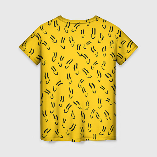Женская футболка Пошлая Молли Смайлики / 3D-принт – фото 2