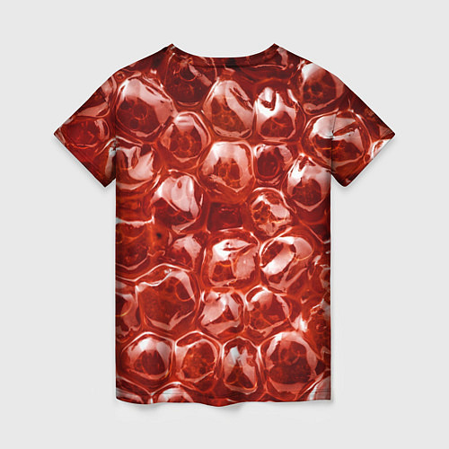 Женская футболка Красный Лед / 3D-принт – фото 2