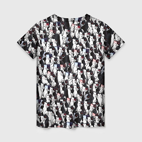 Женская футболка Черно-белые медведи / 3D-принт – фото 2