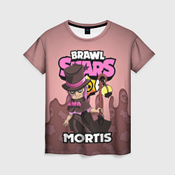 Футболка женская BRAWL STARS MORTIS, цвет: 3D-принт