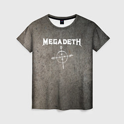 Футболка женская Megadeth, цвет: 3D-принт