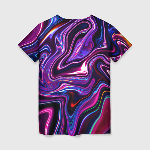 Женская футболка Abstract Fluid / 3D-принт – фото 2