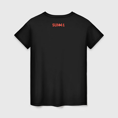 Женская футболка Skull Sum41 / 3D-принт – фото 2