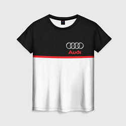 Футболка женская AUDI SPORT, цвет: 3D-принт