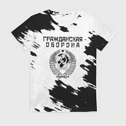 Футболка женская Гражданская оборона, цвет: 3D-принт